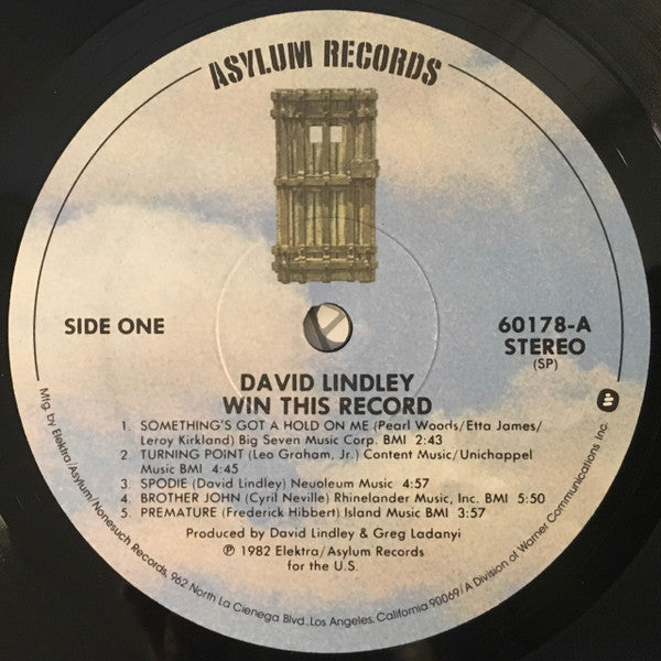 Lindley, David And El Rayo-X - Win This Record! (Vinyl, VG+) (Vinyl LP)