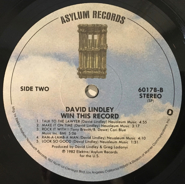 Lindley, David And El Rayo-X - Win This Record! (Vinyl, VG+) (Vinyl LP)