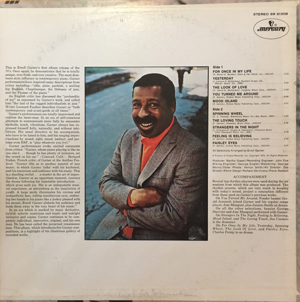 Garner, Errol - Feeling Is Believing (VG) (Vinyl LP)