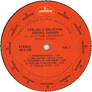 Garner, Errol - Feeling Is Believing (VG) (Vinyl LP)