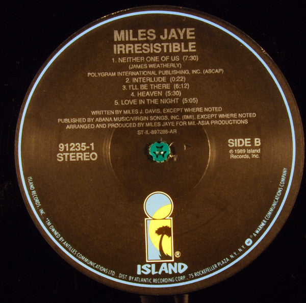 Jaye, Miles - Irresistible (NM or M-) (Vinyl LP)