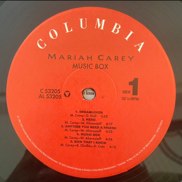 Carey, Mariah - Music Box (Vinyl, VG+) (Vinyl LP)