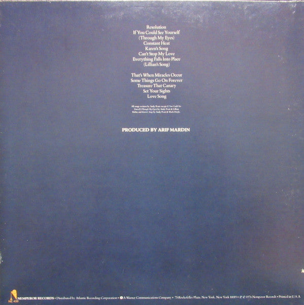 Pratt, Andy - Resolution (VG+) (Vinyl LP)