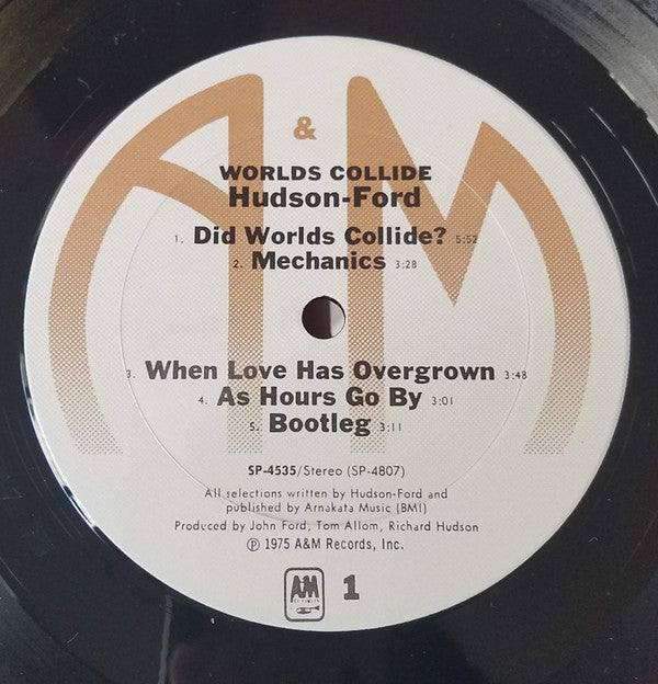Hudson-Ford - Worlds Collide (Vinyl, VG+) (Vinyl LP)