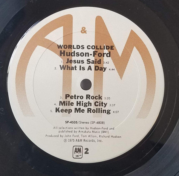 Hudson-Ford - Worlds Collide (Vinyl, VG+) (Vinyl LP)