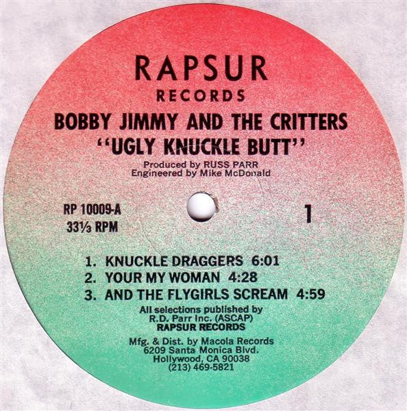 Jimmy, Bobby And The Critters - Ugly Knuckle Butt (VG+) (Vinyl LP)
