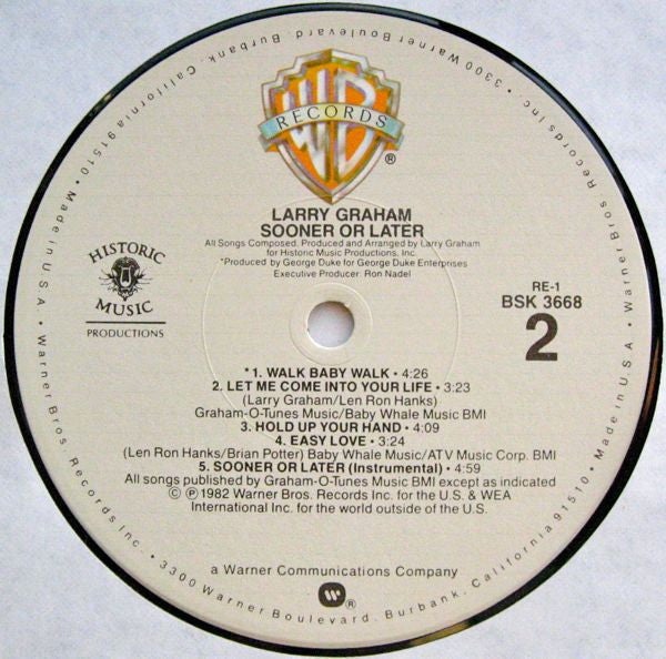 Graham, Larry - Sooner Or Later (VG+) (Vinyl LP)