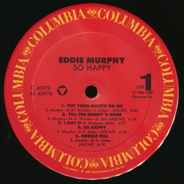 Murphy, Eddie - So Happy (Vinyl, VG+) (Vinyl LP)