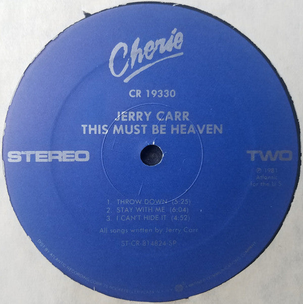 Carr, Jerry - This Must Be Heaven (NM or M-) (Vinyl LP)