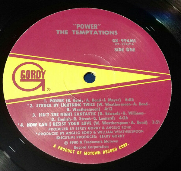 Temptations - Power (Vinyl, VG+) (Vinyl LP)
