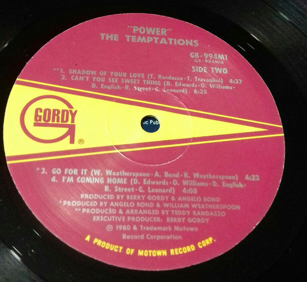 Temptations - Power (Vinyl, VG+) (Vinyl LP)