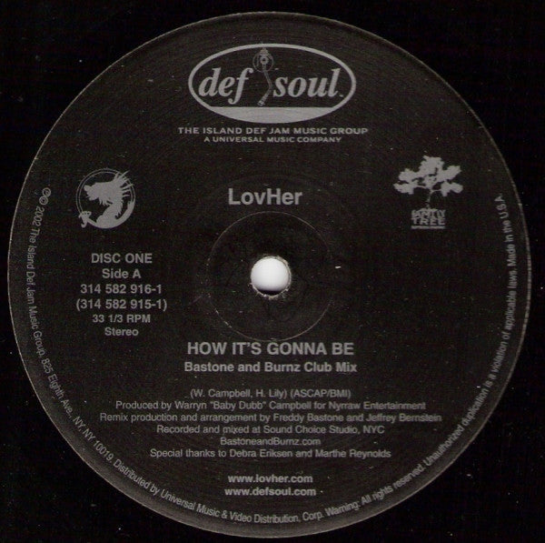 LovHer - How It's Gonna Be (The Dance Remixes) (M) (Vinyl LP)