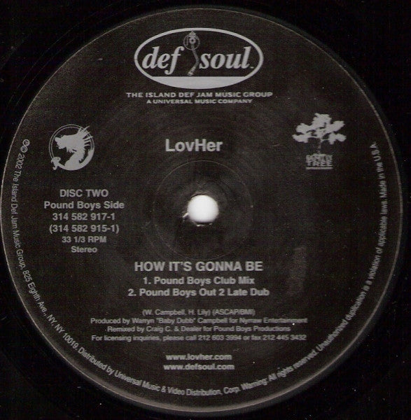 LovHer - How It's Gonna Be (The Dance Remixes) (M) (Vinyl LP)