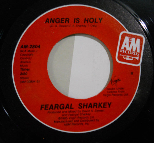 Sharkey, Feargal - A Good Heart / Anger Is Holy (VG) (Vinyl LP)