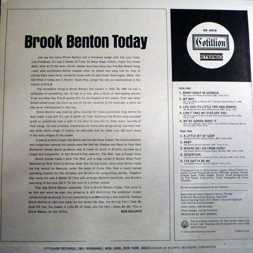 Benton, Brook - Brook Benton Today (VG) (Vinyl LP)