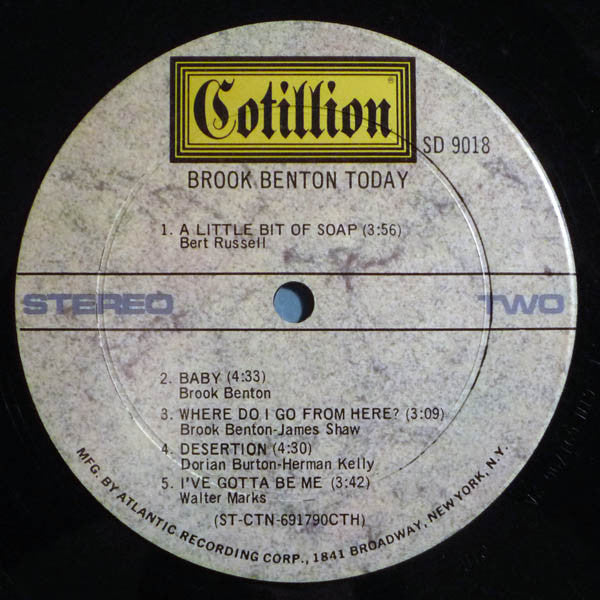 Benton, Brook - Brook Benton Today (VG) (Vinyl LP)