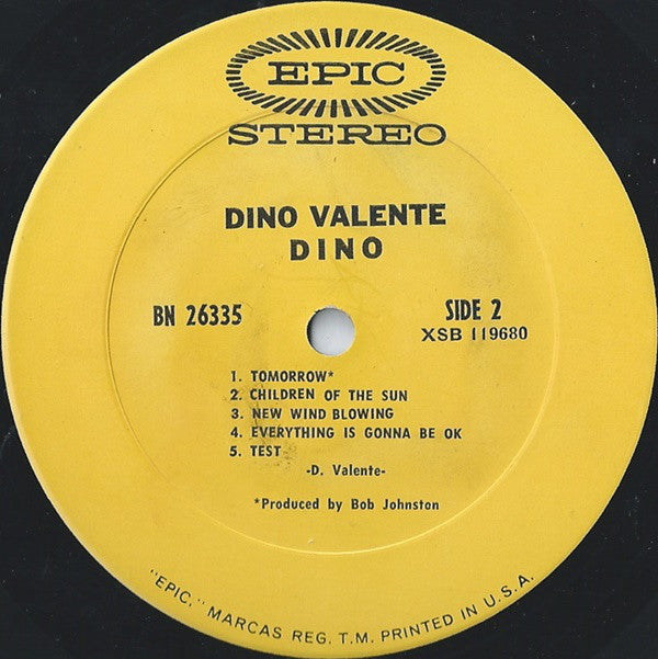 Dino Valenti - Dino Valente (VG) (Vinyl LP)