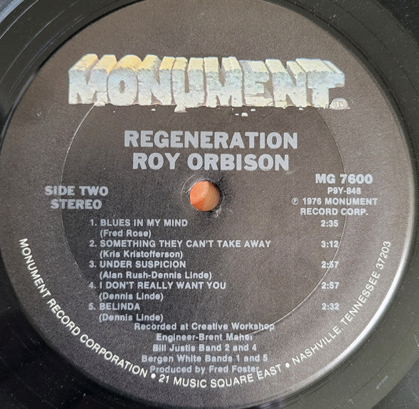 Orbison, Roy - Regeneration (Vinyl, VG+) (Vinyl LP)