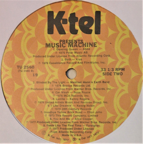 Various - Music Machine (Vinyl, VG) (Vinyl LP)