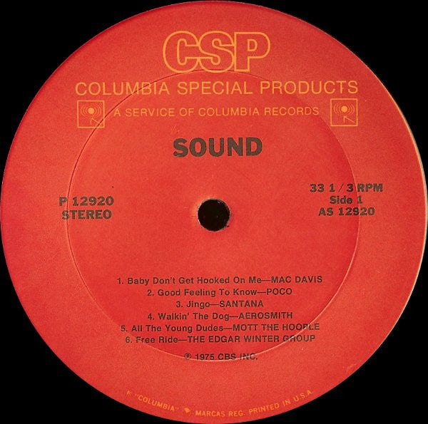 Various - Sound (VG) (Vinyl LP)