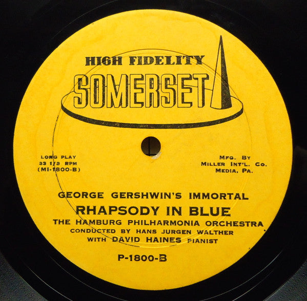 Gershwin, Joseph Kuhn, The Hamburg Philharmonia Orchestra - Immortal Rhapsody In Blue / Symphony For Blues (Vinyl, VG+) (Vinyl LP)