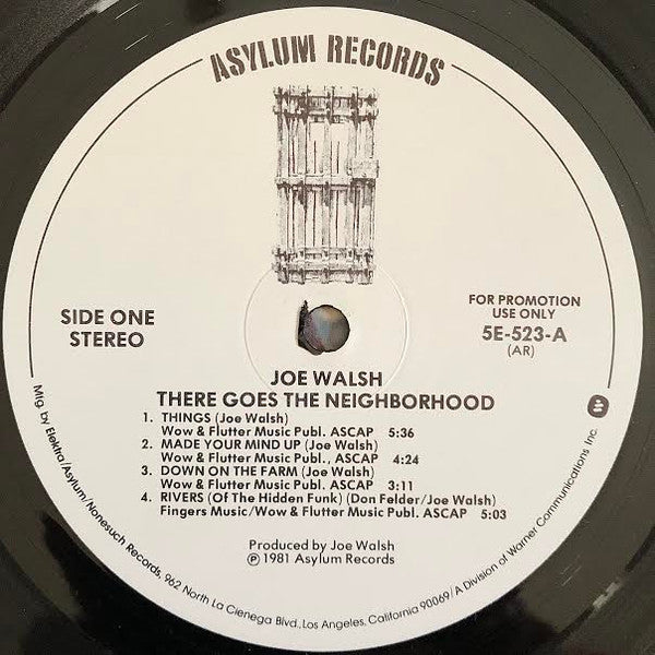 Walsh, Joe - There Goes The Neighborhood (VG+) (Vinyl LP)