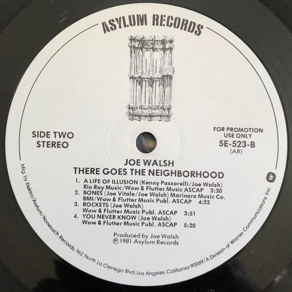 Walsh, Joe - There Goes The Neighborhood (VG+) (Vinyl LP)