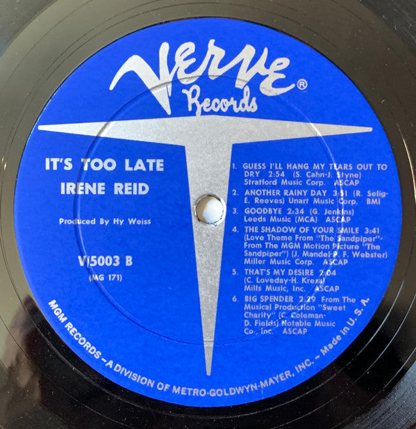 Reid, Irene - It's Too Late (VG+) (Vinyl LP)