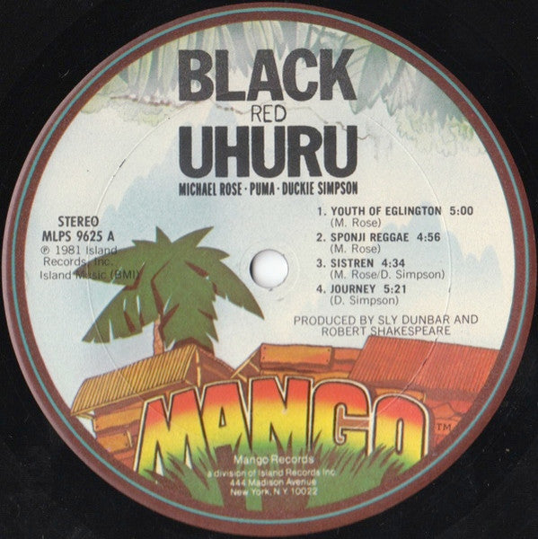 Black Uhuru - Red (Vinyl, VG+) (Vinyl LP)