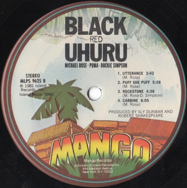Black Uhuru - Red (Vinyl, VG+) (Vinyl LP)