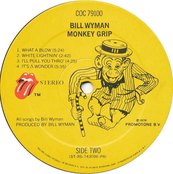 Wyman, Bill - Monkey Grip (NM or M-) (Vinyl LP)