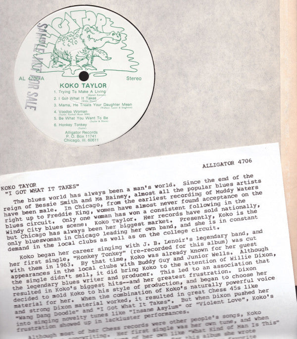 Taylor, Koko - I Got What It Takes (Vinyl, VG+) (Vinyl LP)