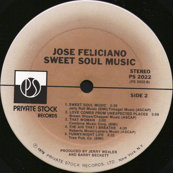 Feliciano, Jose - Sweet Soul Music (G+) (Vinyl LP)