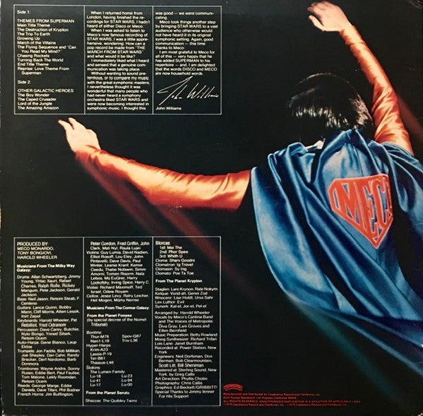 Meco - Superman And Other Galactic Heroes (VG+) (Vinyl LP)
