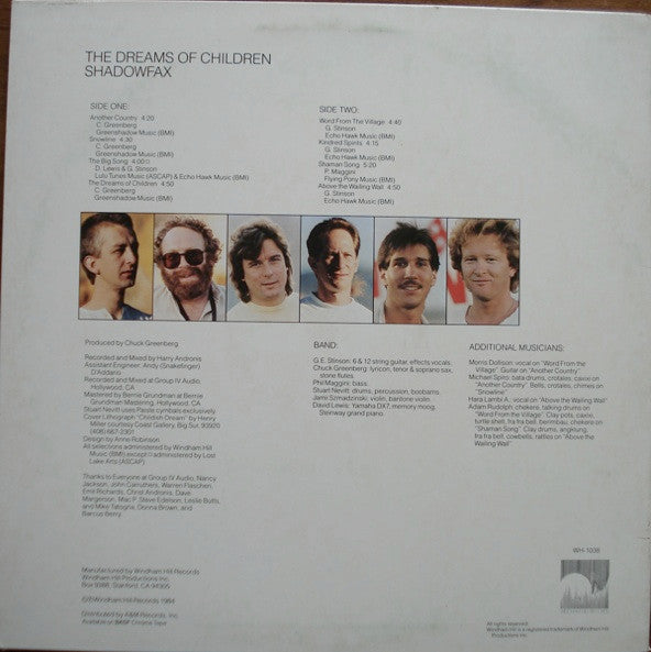 Shadowfax - The Dreams Of Children (VG+) (Vinyl LP)