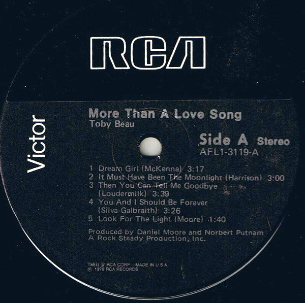 Beau, Toby - More Than A Love Song (M) (Vinyl LP)