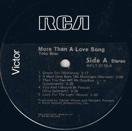 Beau, Toby - More Than A Love Song (M) (Vinyl LP)