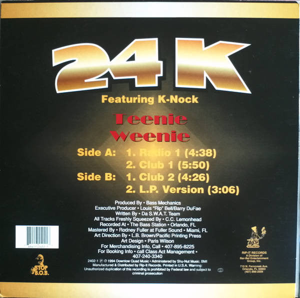 24K - Teenie-Weenie (VG) (Vinyl LP)