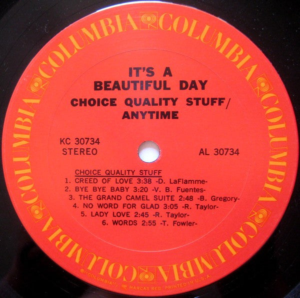 It's A Beautiful Day - Choice Quality Stuff / Anytime (VG) (Vinyl LP)