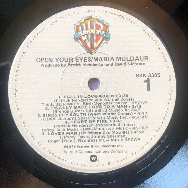 Muldaur, Maria - Open Your Eyes (NM or M-) (Vinyl LP)