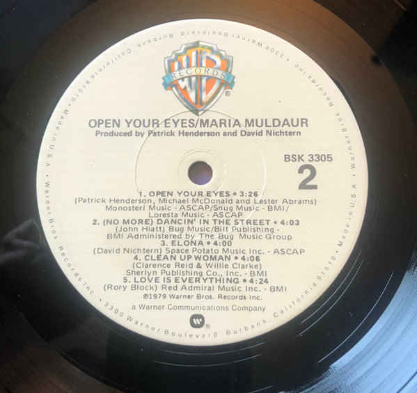 Muldaur, Maria - Open Your Eyes (NM or M-) (Vinyl LP)