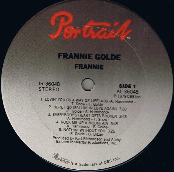 Golde, Frannie - Frannie (VG+) (Vinyl LP)