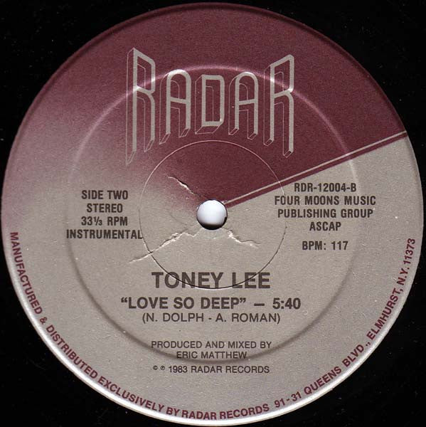 Toney Lee - Love So Deep (VG) (Vinyl LP)