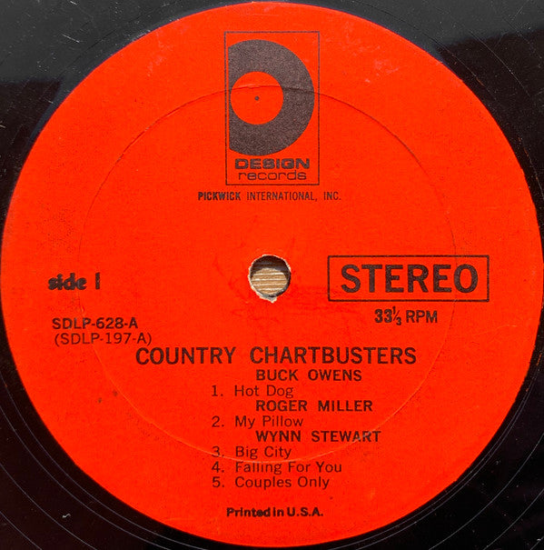 Various - Country Chartbusters (VG+) (Vinyl LP)