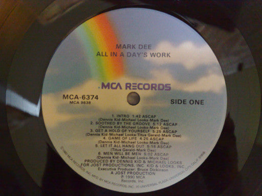 Dee, Mark - All In A Day's Work (VG) (Vinyl LP)