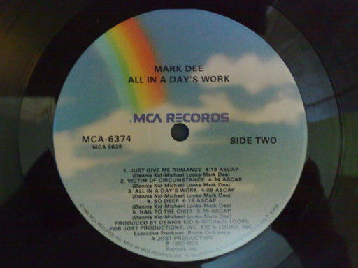 Dee, Mark - All In A Day's Work (VG) (Vinyl LP)