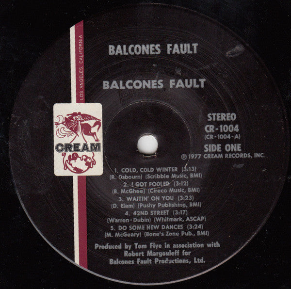 Balcones Fault - It's All Balcones Fault (VG+) (Vinyl LP)