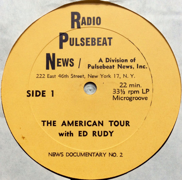 Rudy, Ed - The American Tour With Ed Rudy (VG+) (Vinyl LP)