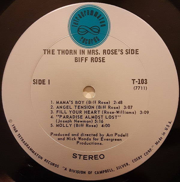 Rose, Biff - The Thorn In Mrs. Rose's Side (VG) (Vinyl LP)