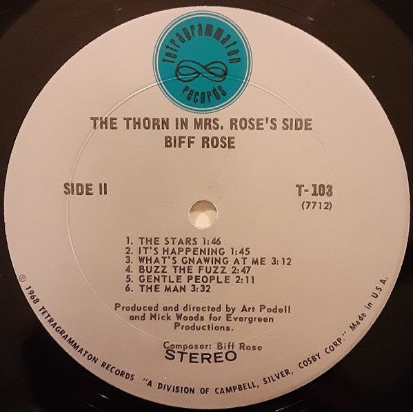 Rose, Biff - The Thorn In Mrs. Rose's Side (VG) (Vinyl LP)